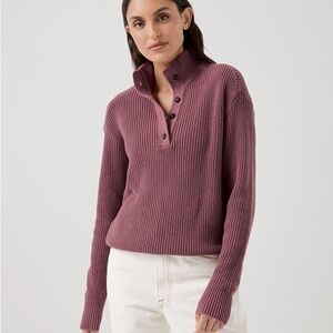 Pact Henley Knit Luxe Sweater